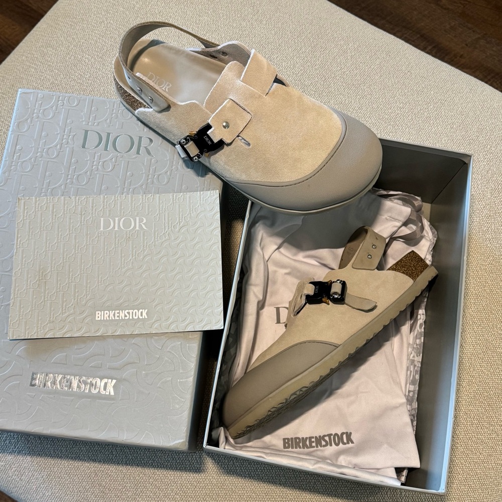 Dior Birkenstock Clogs